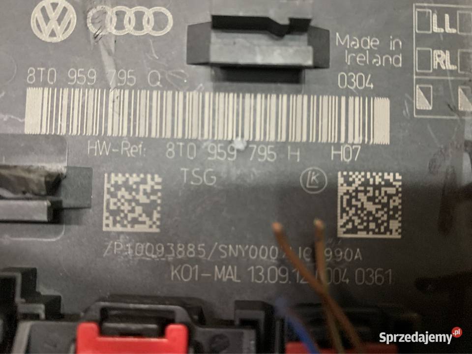 Moduł drzwi tył 8T0959795H audi a5 8t lift wyposażenie elektryczne Szczecin