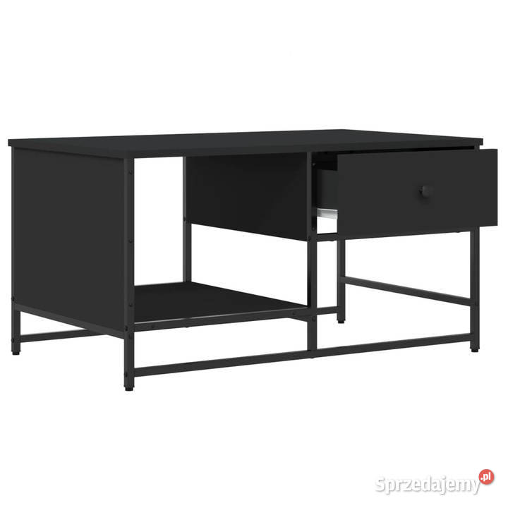 Stolik kawowy czarny 855x51x45 materiał Warszawa sprzedam