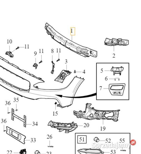 VOLVO S90 V90 V90CC pianka absorber zderzaka Gadgety motoryzacyjne dolnośląskie Bielany Wrocławskie