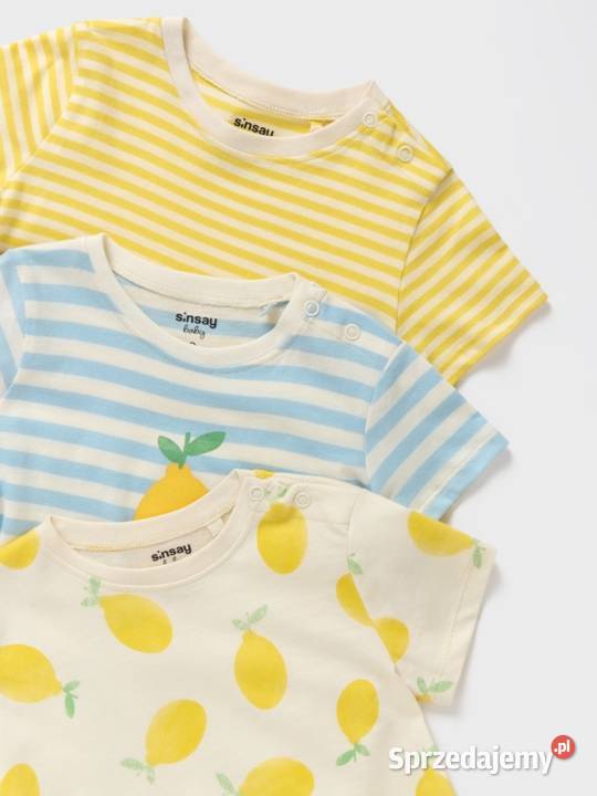 Rompery Sinsay 62 bawełna rampers pajacyki 3pack sprzedam