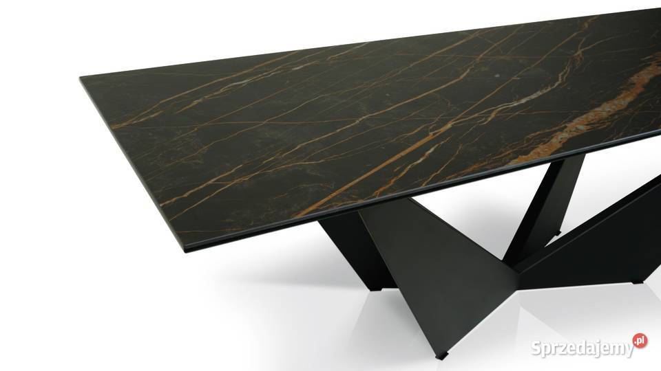 Stół ze spieku kwarcowego 240x120 Nero Noir 120cm śląskie Dąbrowa Górnicza