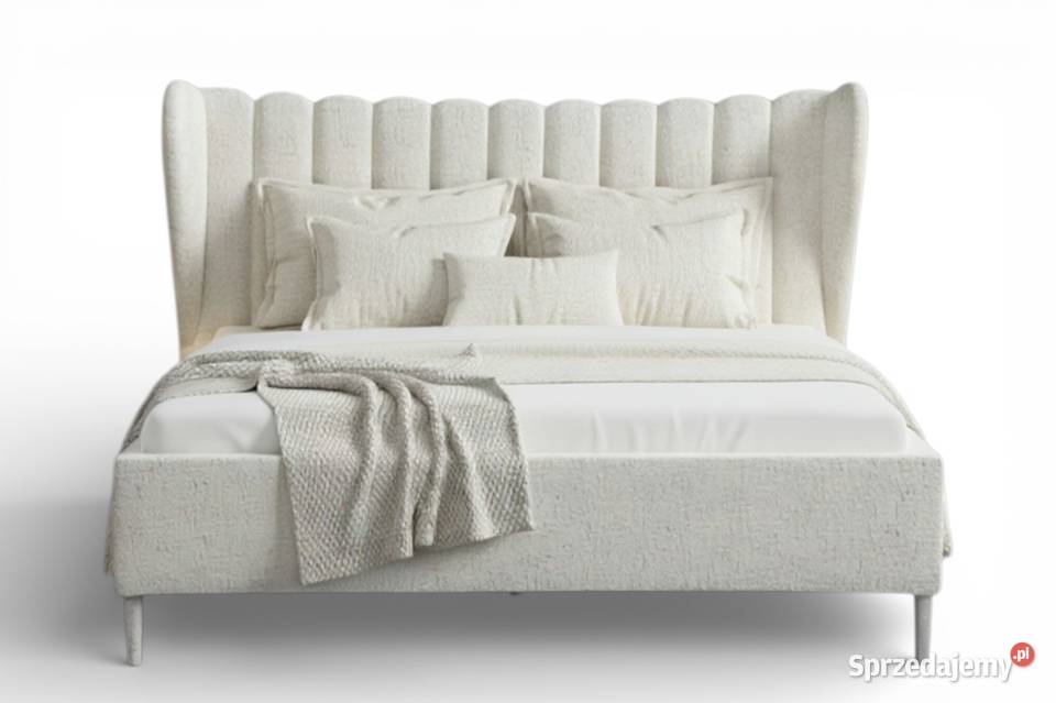 Jasmine beżowe łózko z panelami 180x200 pojemnik Wrocław sprzedam