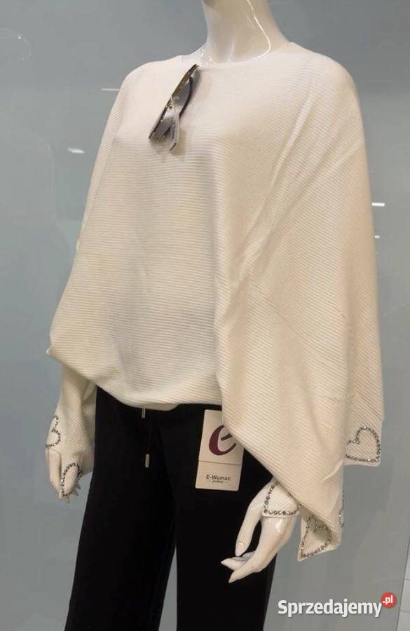 Bluzka dzianina z rękawem szerokim serca różne mazowieckie Warszawa