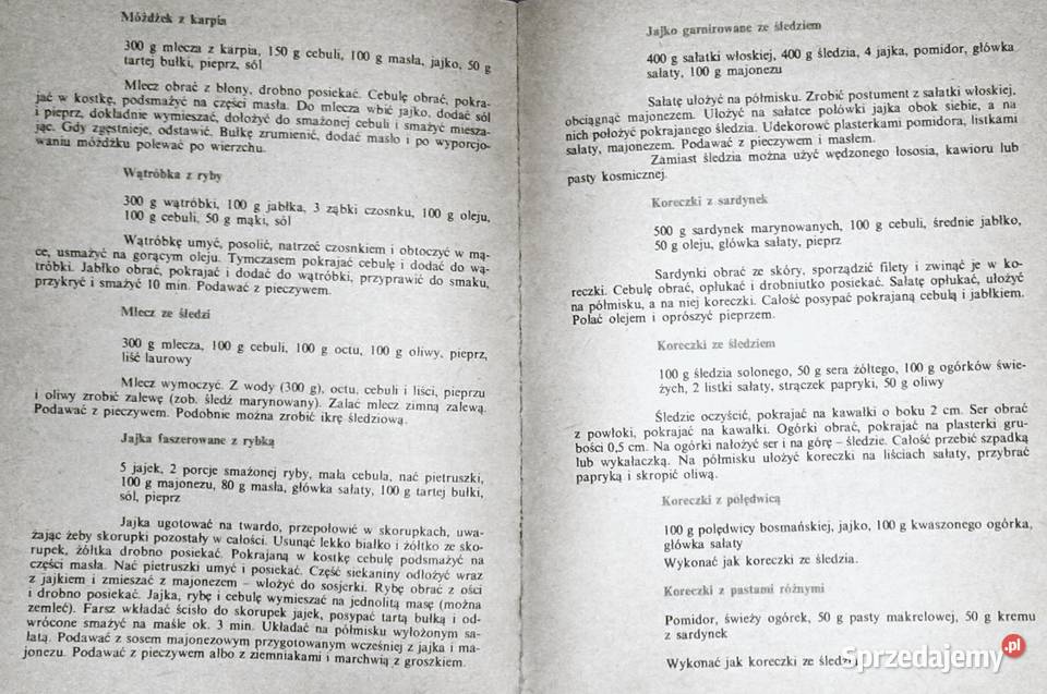 Dania rybne Mieczysław Łazarek Chełm sprzedam