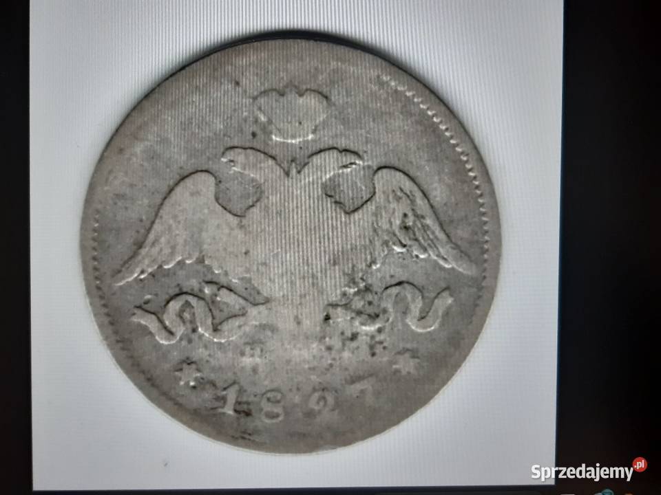 moneta srebrna Rosji Carskiej z 1827r