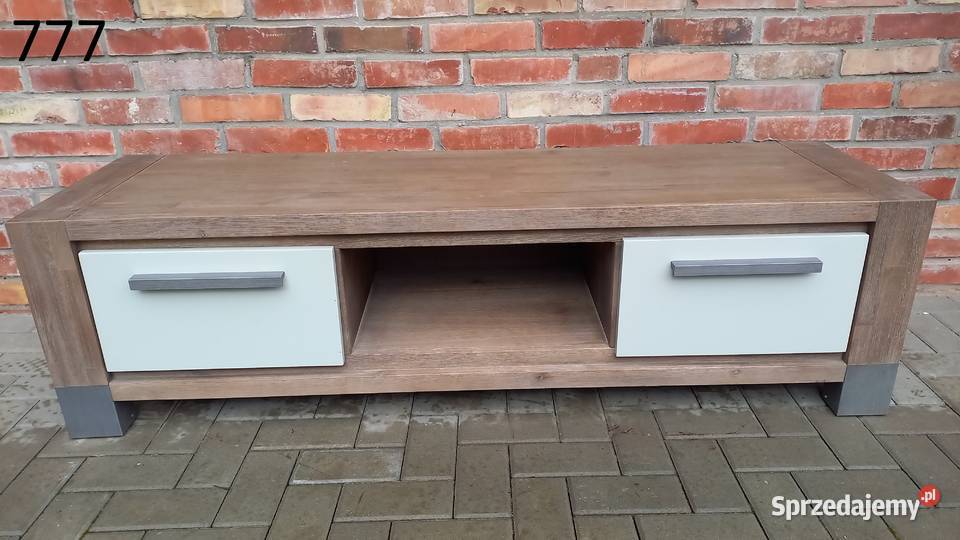 Komoda RTV akacja drewniana Szafka pod telewizor Gawroniec