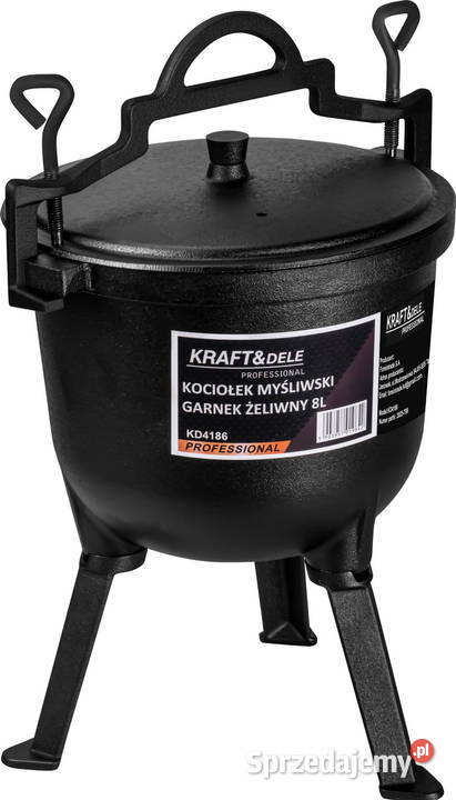 Kociołek myśliwski żeliwny 8L Pawłowice
