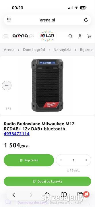 Radio budowlane milwaukee M12 NOWE Zamość