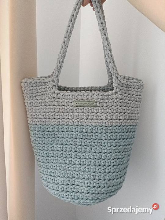 Torebka na ramię ze sznurka handmade Jawornik Polski