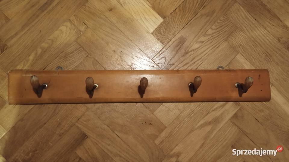Drewniany wieszak PRLVintage Nowy Sącz