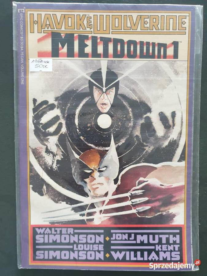 Havok Wolverine Meltdown Epic Comics komiks USA pomorskie