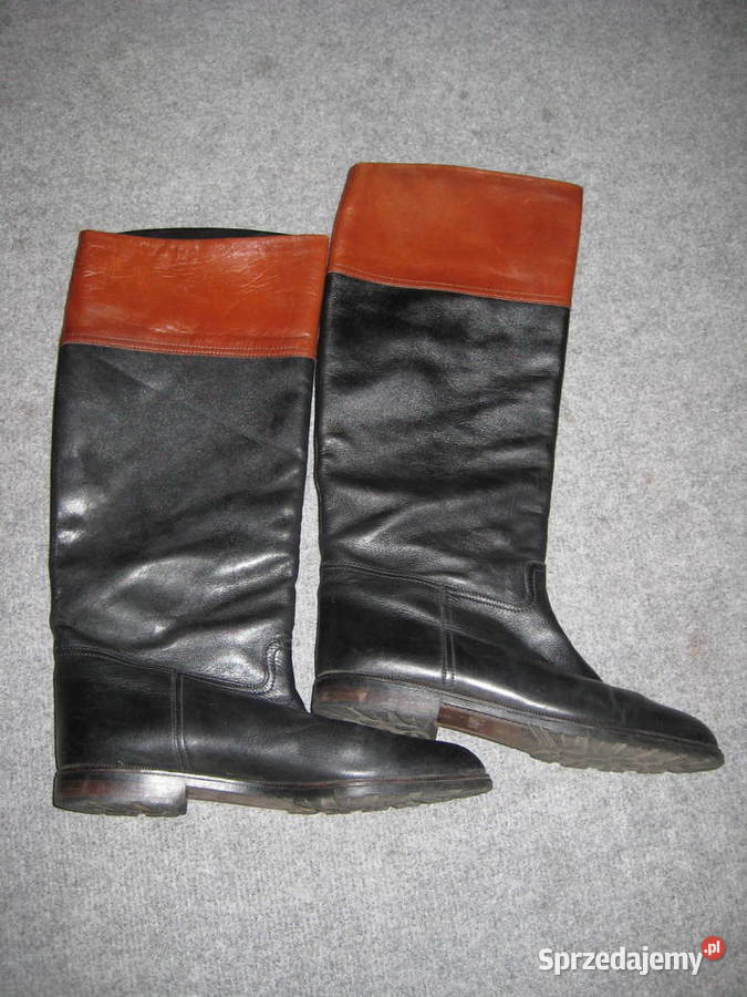 Kozaki oficerki skórzane damskie Gabor rozmiar
