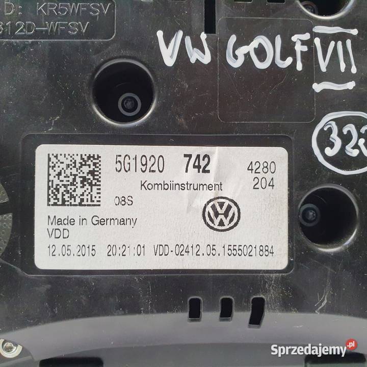 LICZNIK ZEGARY 5G1920742 A2090279200 VW Golf VII Liczniki i zegary Chełm