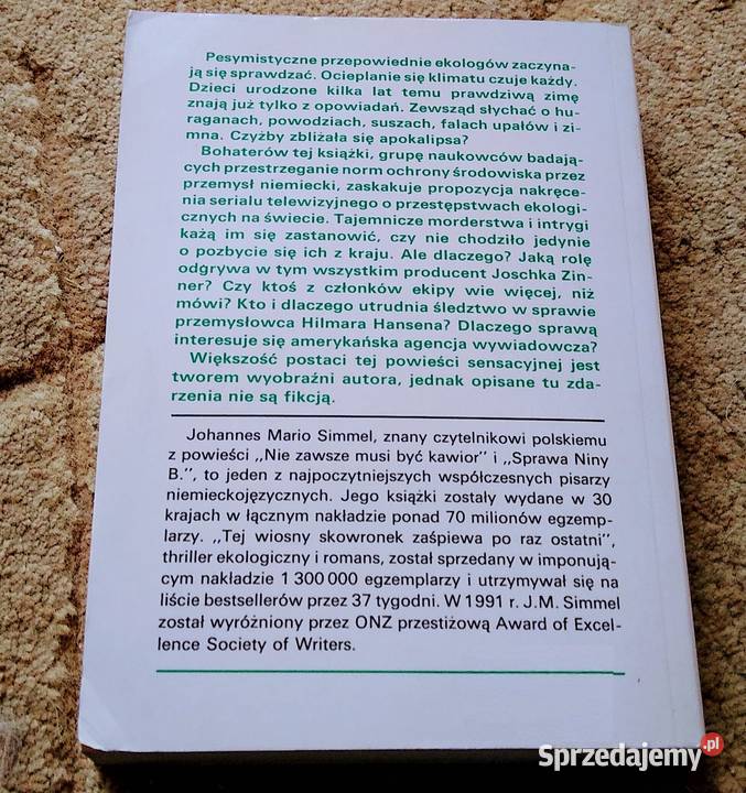 Tej wiosny skowronek zaśpiewa raz ostatni Simmel Gdańsk