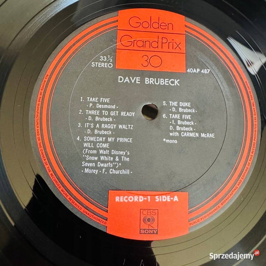 Dave Brubeck Golden Grand Prix 30 NMEX Japan Obi pomorskie Gdynia sprzedam