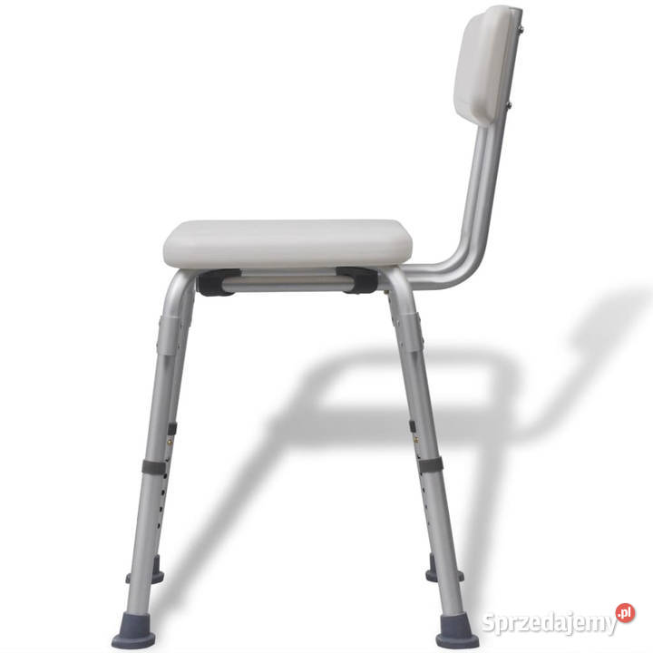 Krzesło pod prysznic z aluminium białe WM110129