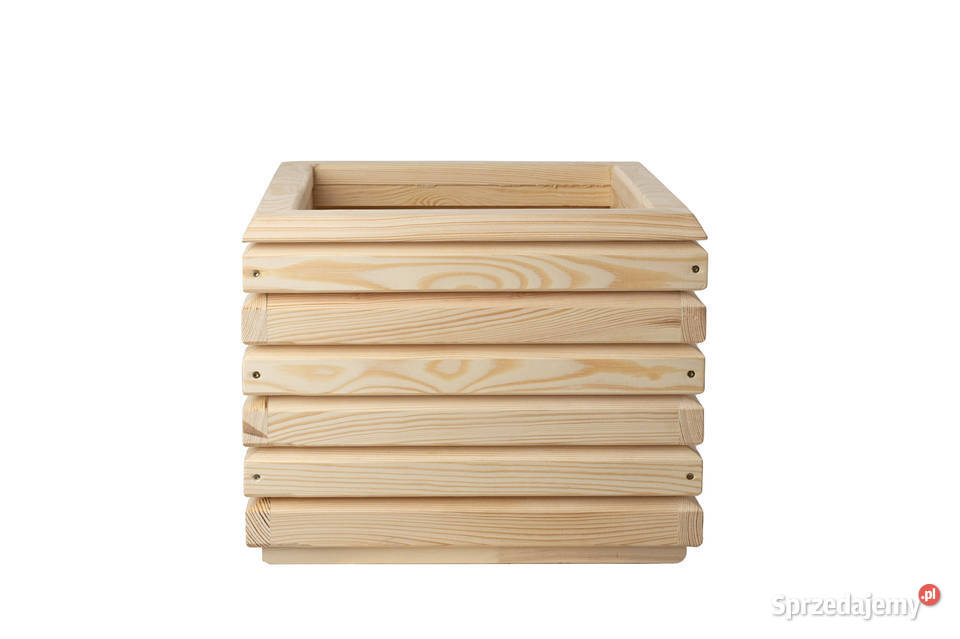 Donica osłonka 3D drewniana ogrodowa tarasowa Kalety