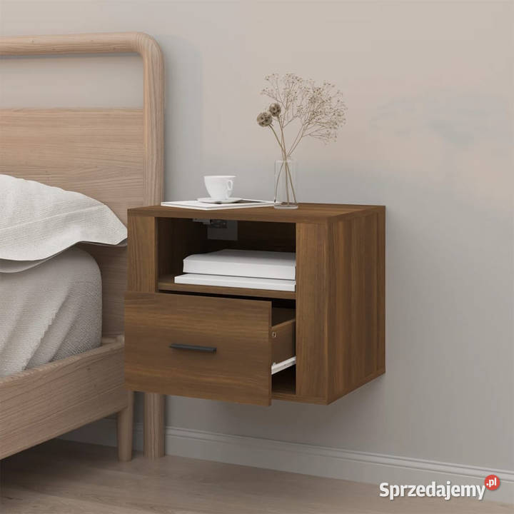 Wisząca szafka nocna brązowy dąb 50x36x40 Szafki Warszawa sprzedam