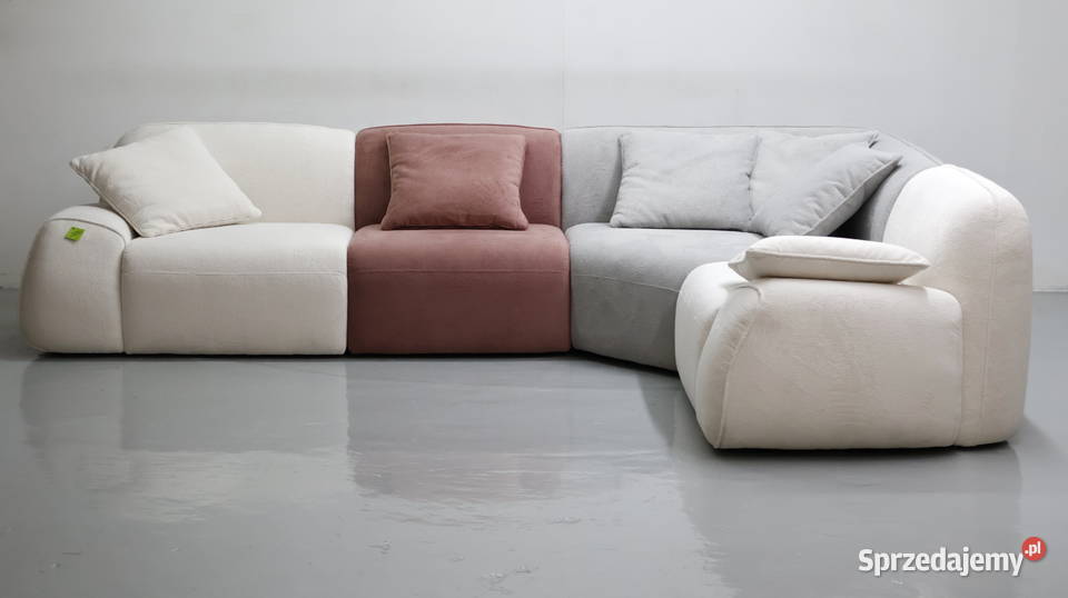 TDŁ PUZZLE nowoczesny narożnik MODUŁOWE sofy 340cm Komplety wypoczynkowe Poznań