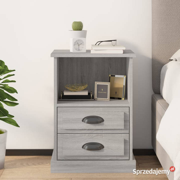 Szafka nocna szary dąb sonoma 43x36x60 WM816340