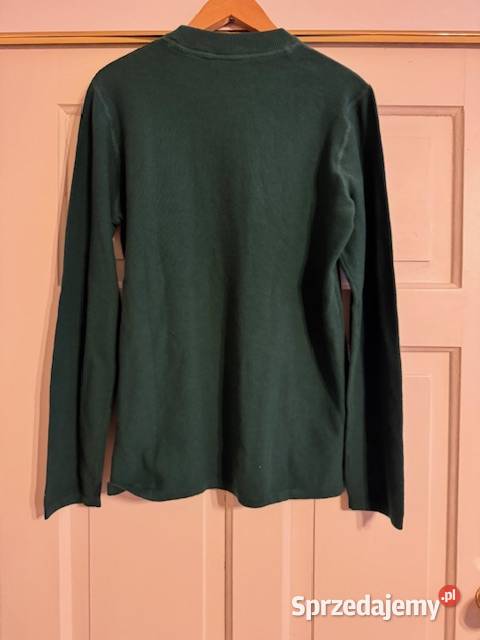 Sweter męski L Carry z bawełny zielony klasyczny Częstochowa sprzedam
