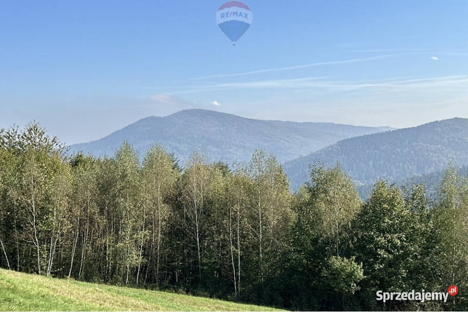 Wyjątkowa działka z panoramą gór i jeziora utwardzona Międzybrodzie Bialskie sprzedam