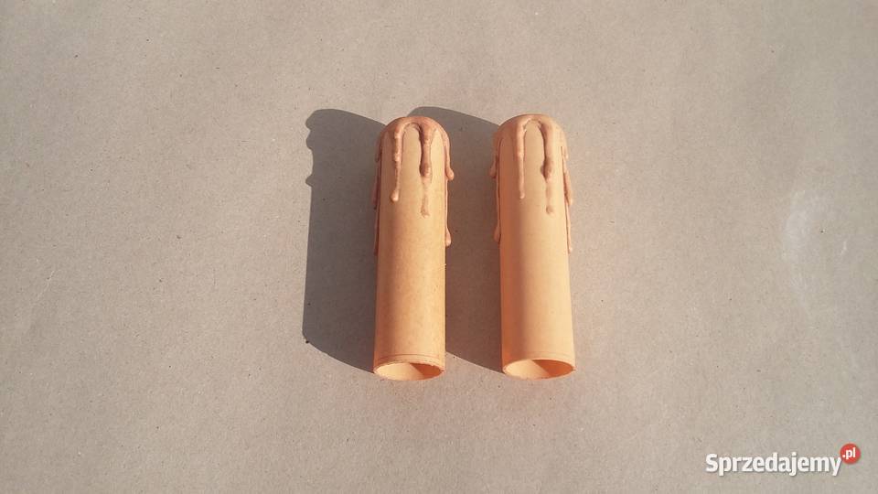 Osłonka oprawki E14 GILZA osłonka świeczki 2 odcienie brązowego Warszawa