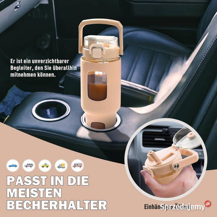 HYDRAGLAZIC Szklana butelka na wodę 960ml z Dom i Ogród Jadowniki sprzedam