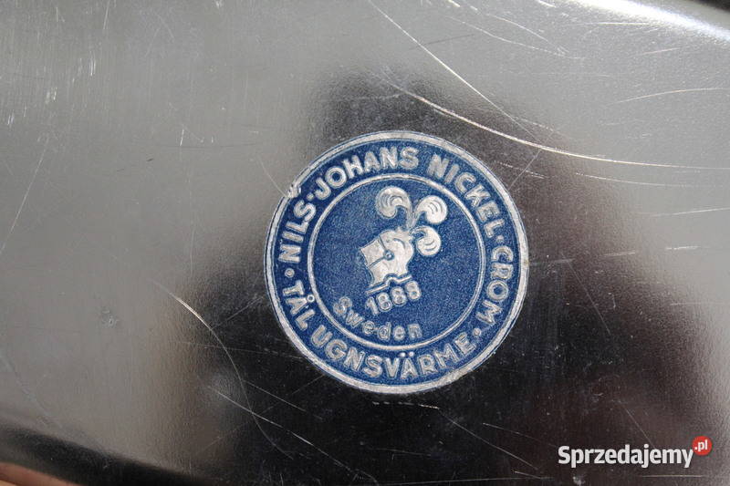 Metalowy zestaw taca mlecznik i cukiernica 1227 Szczecin