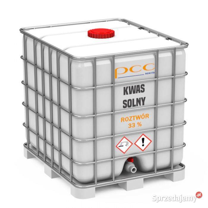 Kwas solny syntetyczny min 33 chlorowodór waga Brzeg Dolny