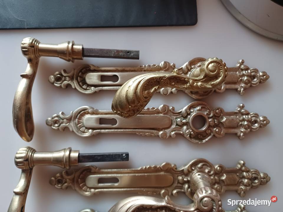 Klamki z szyldami Mosiądz Kolekcja wielkopolskie Poznań
