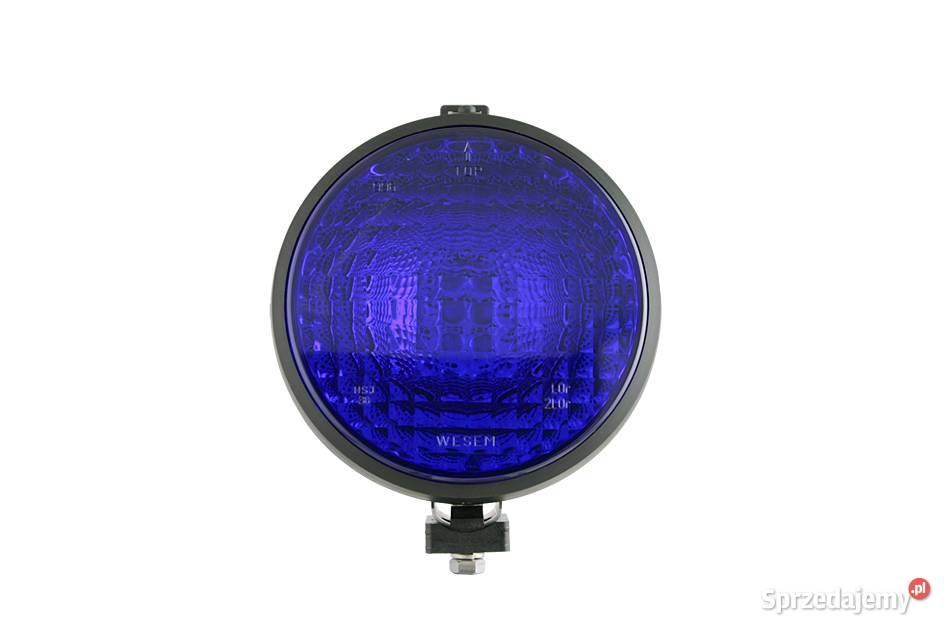 Halogenowa lampa sygnalizacyjna 159x64 niebieska Trzciana