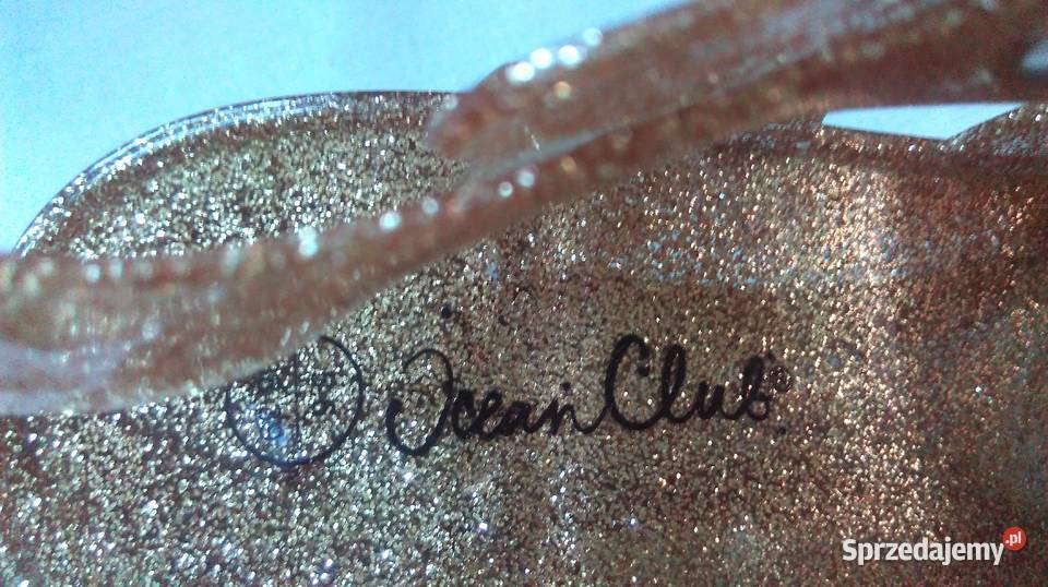 SANDAŁY damskie ZŁOTE guma r 3839 NOWE żółty/złoty