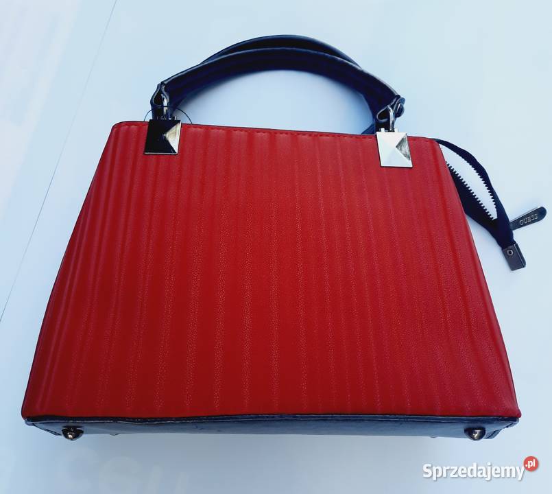 Guess torebka czerwona z zamkiem 23x17 Szczerbice sprzedam