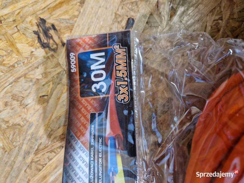 PRZEDŁUŻACZ ELEKTRYCZNY BLACK 30M 3X15MM IP20 Głogowa