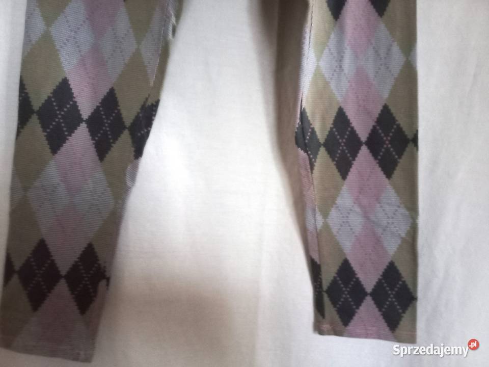 Spodnie romby Legginsy damskie r 40 wzór HIT