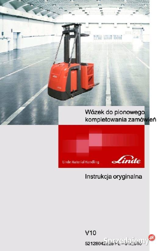 Linde V10 instrukcja obsługi udt