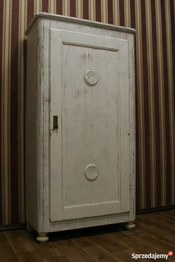 PIĘKNA SZAFA CHLEBOWA BIELONA ANTYK Marki