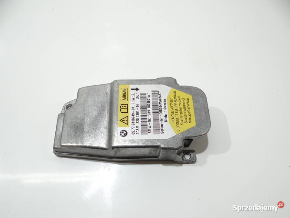 MODUŁ PODUSZEK AIRBAG BMW 5 E60 E61 9118749 osobowe lubelskie Strzyżewice