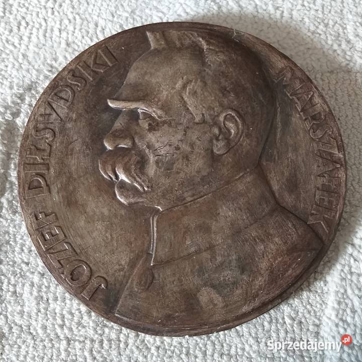 Medalionplakietka z podobizną marszałka Józefa Warszawa