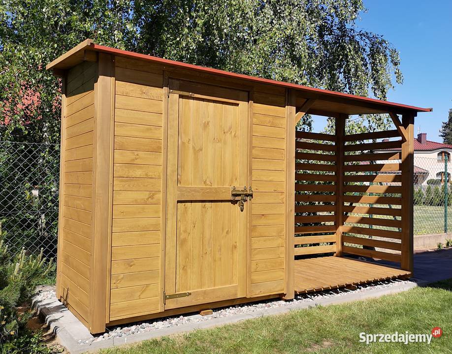 Drewutnia 2 x 11m domek narzędziowy 2 x 11m dach Kalety