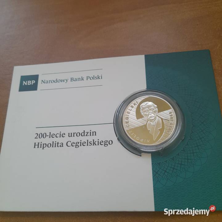 Moneta srebrna 200lecie urodzin Hipolita mazowieckie