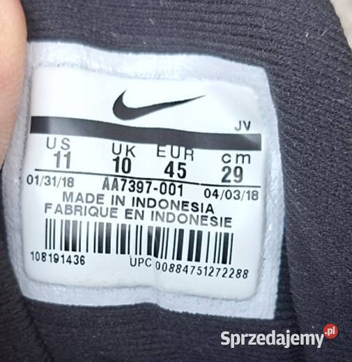 Buty Sportowe Męskie Nike Flex RN 45 czarny Wałbrzych