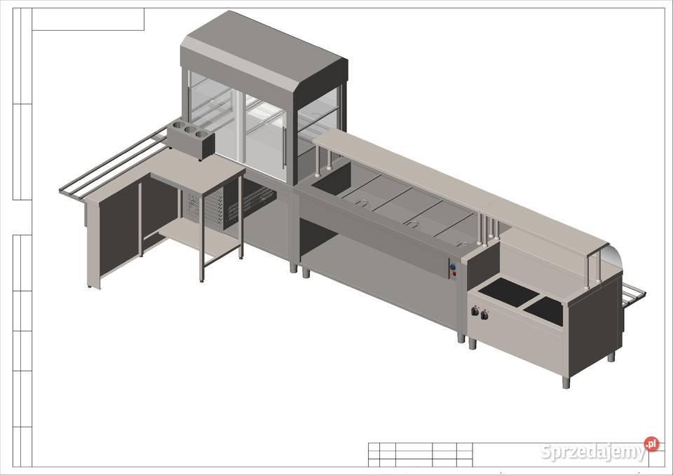 Stanowisko z płytą grzewczą ciągu wydawczego Warszawa