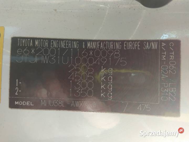 Lexus RX II 0309 listwa dachowa listwy dachowe Radziejów sprzedam