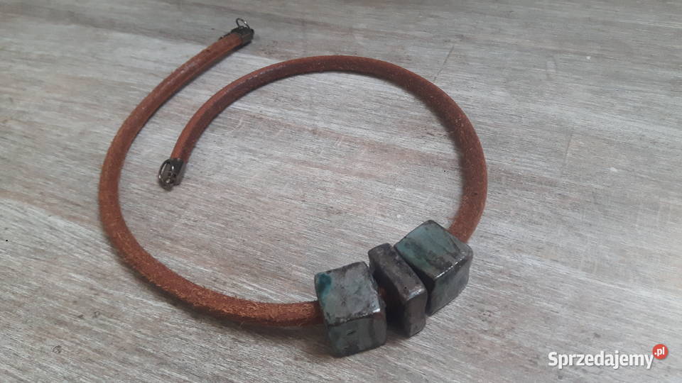 Naszyjnik ceramiczny ręcznie wykonany Otwock