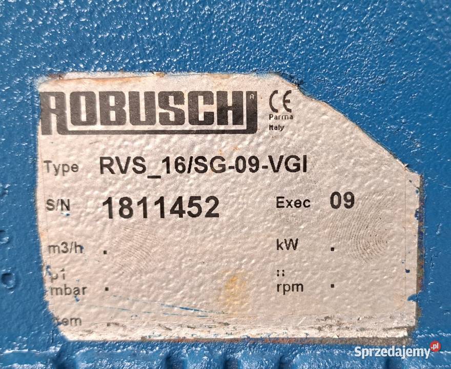 Pompa próżniowa Robuschi RVS 16 gwarancja Pleszew sprzedam