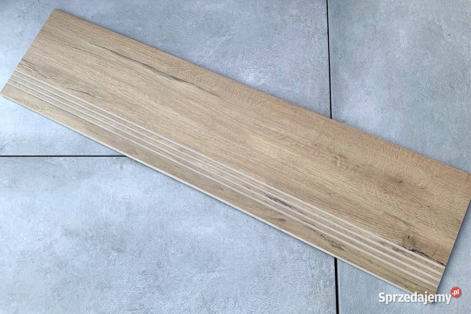 Płytki drewnopodobne na schody 100x30 stopnice z Łask