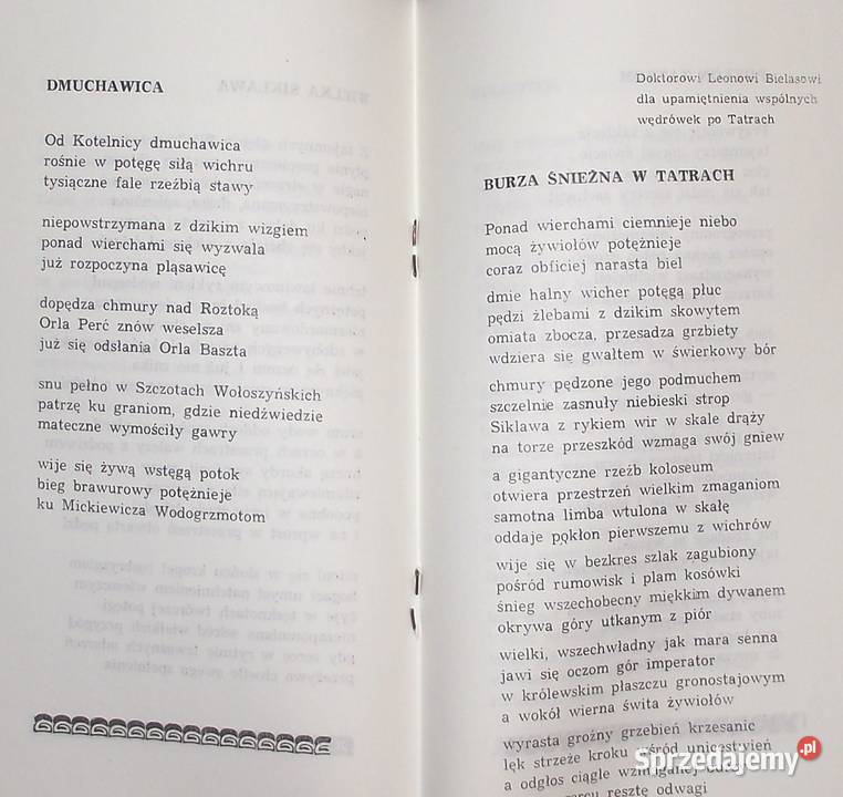 MŁ Tatrom w hołdzie Abratowski Proza i poezja Warszawa