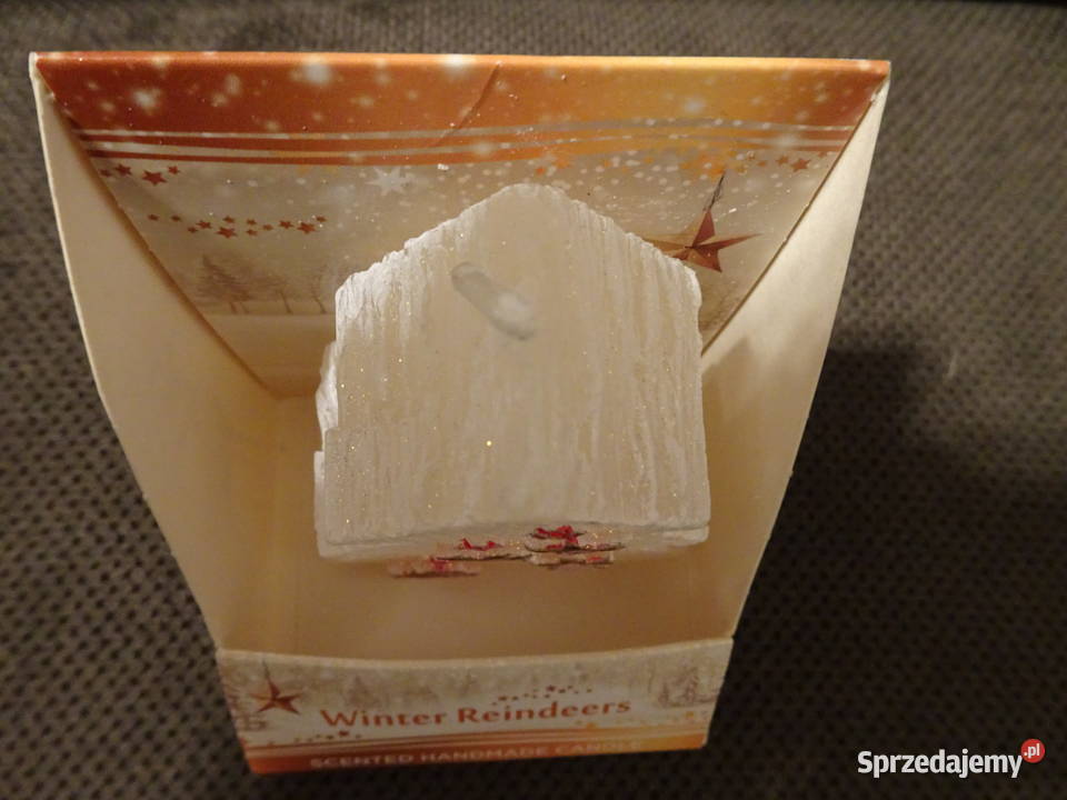 Świąteczna świeca zapachowa Dekoracje świąteczne Warszawa